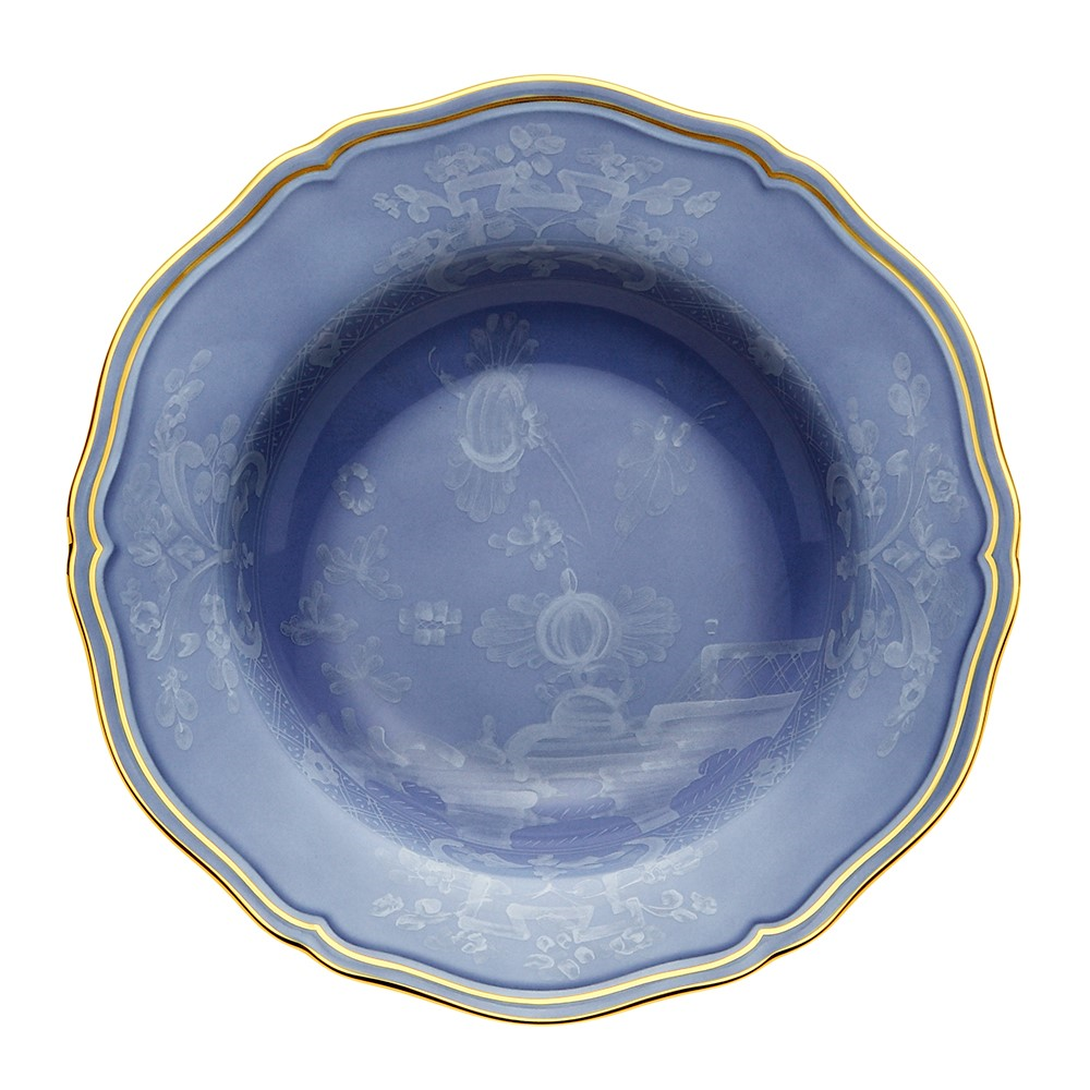 Soup plate, 24cm, Richard Ginori, Oriente Italiano, pervinca