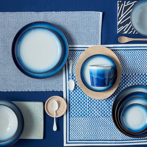 Coupe side plate, 17 x 2.5cm, Denby, Blue Haze
