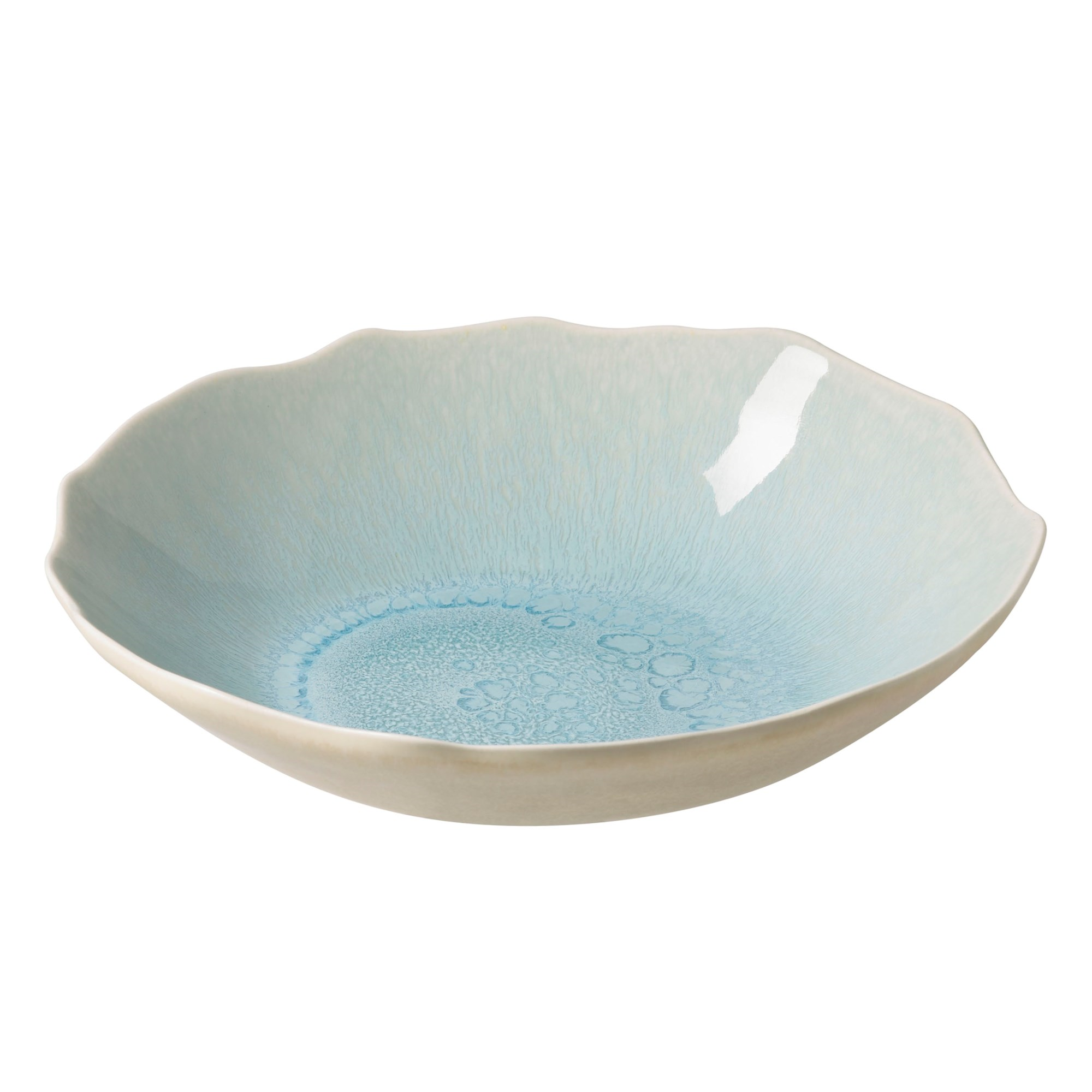 Pair of soup plates, 20cm, Jars, Plume, ocean blue