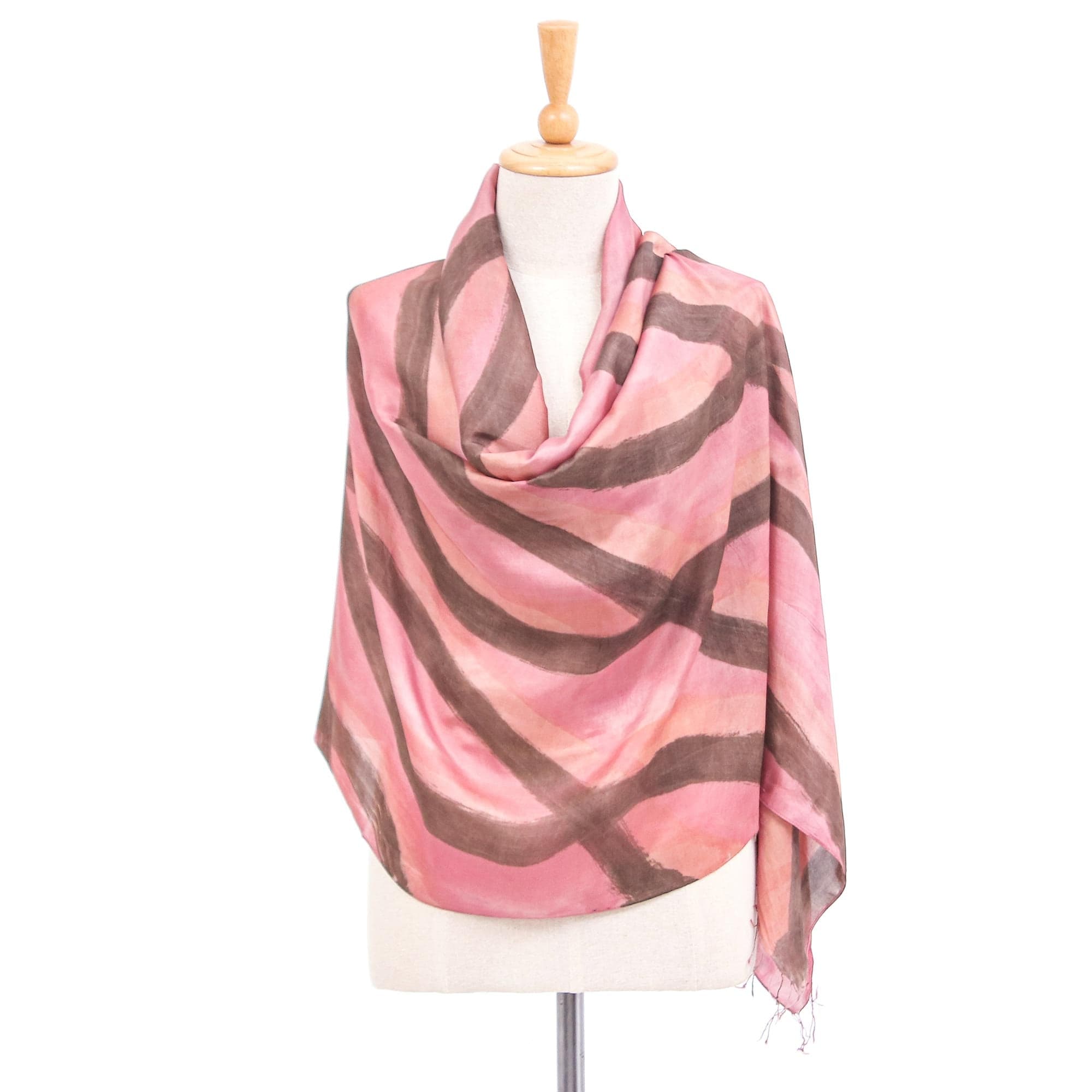 Eco-Friendly Thai Silk Shawl - Sweet Vine