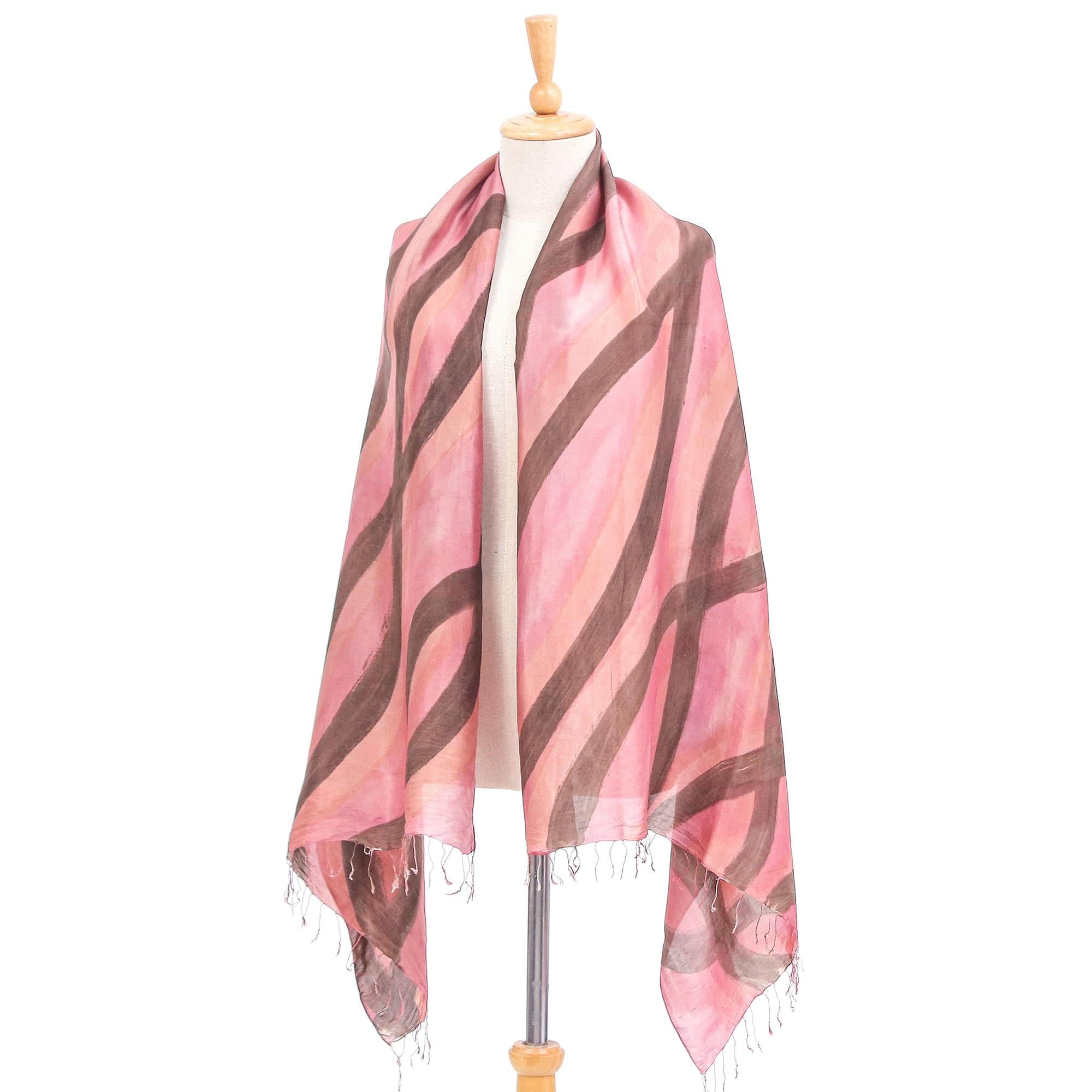 Eco-Friendly Thai Silk Shawl - Sweet Vine